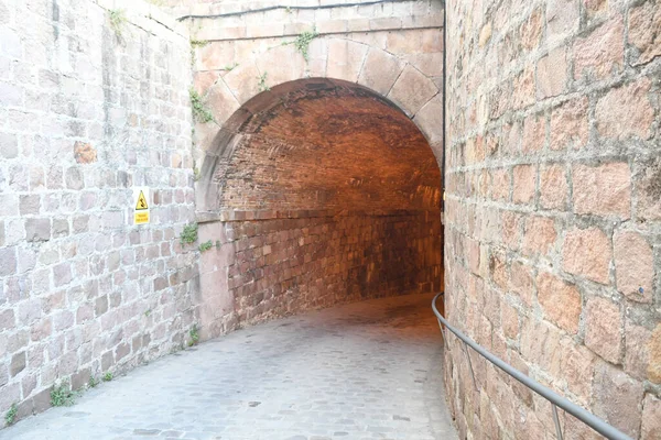 Veduta Del Vecchio Tunnel Della Fortezza — Foto Stock