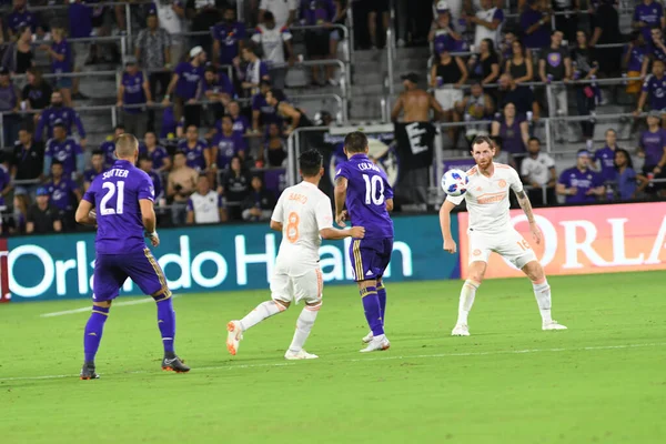 Orlando City Hospeda Atlanta United Exploria Stadium Agosto 2018 Orlando — Fotografia de Stock