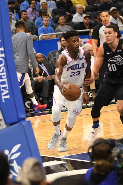 Orlando Magic Host Philadelphia 76Ers Amway Center Στο Ορλάντο Της — Φωτογραφία Αρχείου