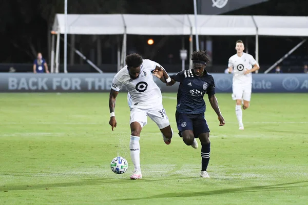 MLS sırasındaki Minnesota United ile karşılaşan Kansas City, 12 Temmuz 2020 tarihinde Orlando Florida 'daki ESPN Vahşi Spor Dünyası' nda düzenlenen turnuvaya geri döndü..  