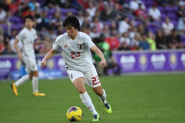 Spain Japan Match 2020 Shebelieves Cup Exploria Stadium Orlando Florida — Stock Photo, Image