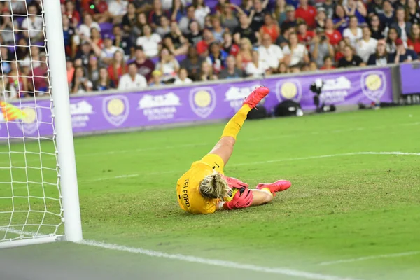 2018 Usa England Match 2020 Shebelieves Cup Exploria Stadium Orlando — 스톡 사진