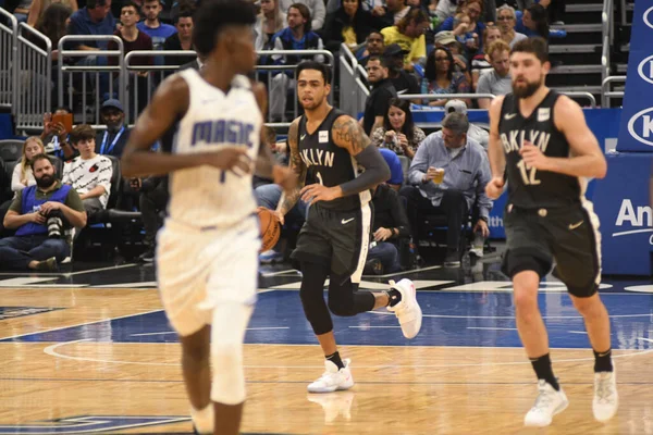 Orlando Magic Hostí Brooklyn Nets Amway Center Orlandu Floridě Února — Stock fotografie