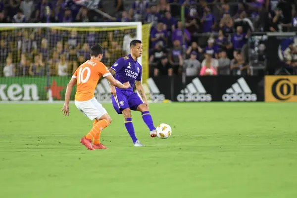 Orlando City Värd Houston Dynamo Exploria Stadium Orlando Florida Den — Stockfoto