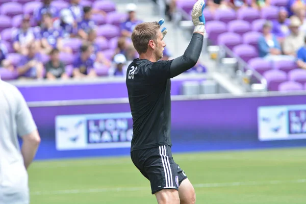 Orlando City Gospodarzem Galaxy Citrus Bowl Orlando Florydzie Dniu Kwietnia — Zdjęcie stockowe