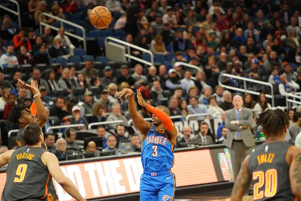 Orlando Magic Host Oklahoma Thunder Amway Center Orlando Florida Wednesday — Stock Photo, Image