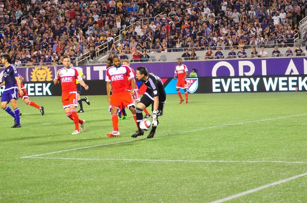 Orlando City Hospeda Galaxy Estádio Mundial Camping Orlando Florida Maio — Fotografia de Stock