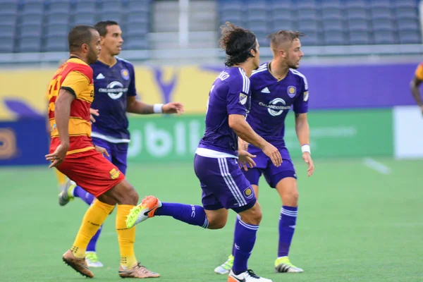 Orlando City Gastheer Van Het Fort Lauderdale Strikers Camping World — Stockfoto