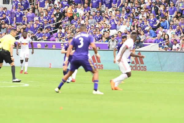 Orlando City, 31 Mart 2018 'de Orlando Florida' daki Exploria Stadyumu 'nda New York Red Bulls' a ev sahipliği yaptı..  