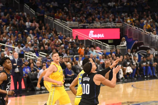 Orlando Magic Gastheer Van Golden State Warriors Het Amway Center — Stockfoto