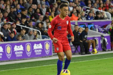 Amerikan Futbol Takımı 15 Kasım 2019 Cuma günü Orlando Florida 'daki Exploria Stadyumu' nda oynanan Concacaf Uluslar Ligi karşılaşmasında Kanada 'ya ev sahipliği yapmaktadır.