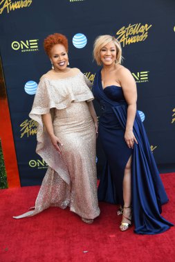 24 Mart 2018 Cumartesi günü Las Vegas 'taki Orleans Resort' ta düzenlenen 33. Yıldız Ödülleri Kırmızı Halı sırasında ünlüler.