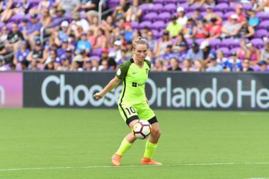 Orlando Pride 21 Temmuz 2018 'de Orlando Florida' daki Exploria Stadyumu 'nda Seattle Reign FC' ye ev sahipliği yapmaktadır. Fotoğraf: Marty Jean-Louis