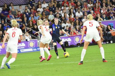 5 Mart 2020 'de Orlando Florida' daki Exploria Stadyumu 'nda düzenlenen 2020 SheBelieves Kupası' nda ABD - İngiltere Karşılaşması 