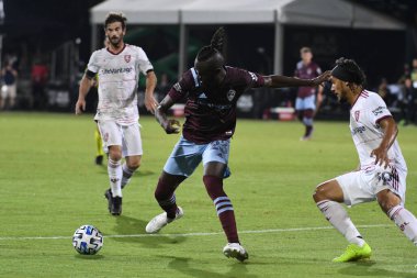Real Salt Lake, 12 Temmuz 2020 'de Orlando Florida' da düzenlenen MLS Sırt Turnuvası sırasında Colorado Rapids ile karşı karşıya.