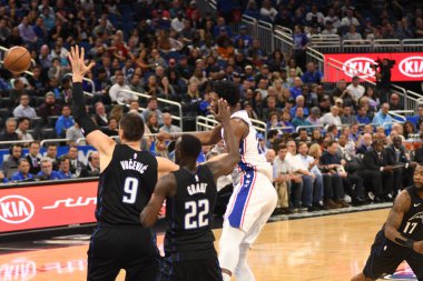 Orlando Magic, Philadelphia 76ers 'ı 14 Kasım 2018' de Orlando Florida 'daki Amway Center' da ağırlıyor..