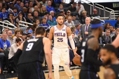 Orlando Magic, Philadelphia 76ers 'ı 14 Kasım 2018' de Orlando Florida 'daki Amway Center' da ağırlıyor..