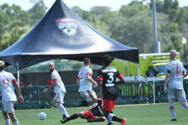 Toronto FC, 13 Temmuz 2020 tarihinde Orlando Florida 'daki ESPN Wild World of Sports' ta düzenlenen MLS Back Tournament sırasında D.C. United ile karşılaştı. Fotoğraf: Marty Jean-Louis