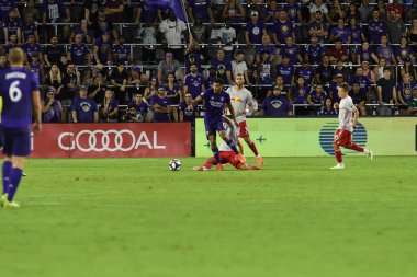 Orlando City 21 Temmuz 2019 tarihinde Florida, Orlando 'da Exploria Stadyumu' nda New York Red Bulls 'a ev sahipliği yaptı..
