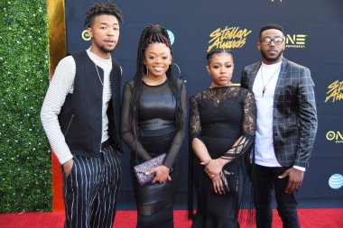 24 Mart 2018 Cumartesi günü Las Vegas 'taki Orleans Resort' ta düzenlenen 33. Yıldız Ödülleri Kırmızı Halı sırasında ünlüler.