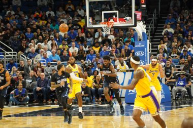 Orlando Magic 11 Aralık 2019 Çarşamba günü Orlando Forida 'daki Amway Center' da Los Angeles Lakers 'a ev sahipliği yaptı. Fotoğraf: Marty Jean-Louis