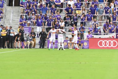 Orlando City, 31 Mart 2018 'de Orlando Florida' daki Exploria Stadyumu 'nda New York Red Bulls' a ev sahipliği yaptı..