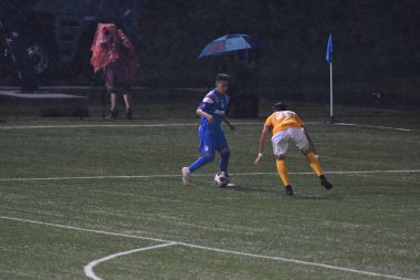 Atlanta United sunucusu Tigres & MLS Homegrown takımları 31 Temmuz 2018 'de Atlanta, Georgia' da düzenlenen MLS All Star haftasında.