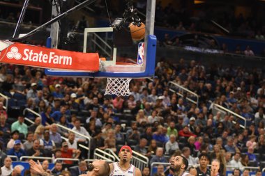 Orlando Magic, Philadelphia 76ers 'ı 25 Mart 2019' da Orlando Florida 'daki Amway Arena' da ağırlıyor..