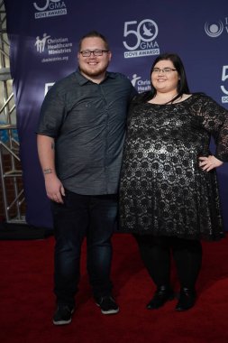 15 Ekim 2019 'da Nashville, Tennessee' deki Linbscome Üniversitesi 'nde verilen 50. GMA Dove Ödülleri sırasında kırmızı halı. 