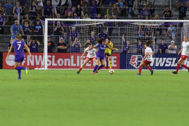 Orland Pride, 25 Ağustos 2018 'de Orlando Florida' daki Exploria Stadyumu 'nda Chicago Red Stars' a ev sahipliği yapıyor..  