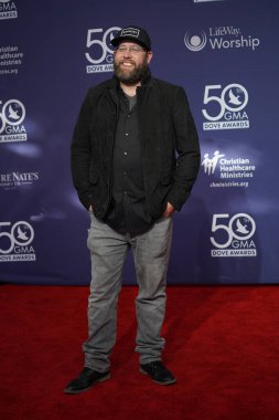 15 Ekim 2019 'da Nashville, Tennessee' deki Linbscome Üniversitesi 'nde verilen 50. GMA Dove Ödülleri sırasında kırmızı halı. 