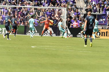 Orlando City SC 20 Nisan 2019 'da Orlando City Stadyumu' nda Vancouver Whitecaps 'a ev sahipliği yapıyor..  