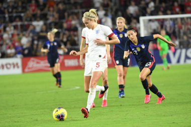 5 Mart 2020 'de Orlando Florida' daki Exploria Stadyumu 'nda düzenlenen 2020 SheBelieves Kupası' nda ABD - İngiltere Karşılaşması 