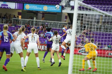 Foto Prides, 11 Mayıs 2019 Cumartesi günü Orlando City Stadyumu 'nda Portland Thorns FC' ye ev sahipliği yapıyor..