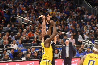 Orlando Magic, 28 Şubat 2019 Perşembe günü Orlando Florida 'daki Amway Center' da Golden State Warriors 'a ev sahipliği yaptı. 