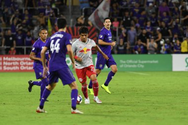 Orlando City 21 Temmuz 2019 tarihinde Florida, Orlando 'da Exploria Stadyumu' nda New York Red Bulls 'a ev sahipliği yaptı..