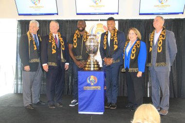 3 Mayıs 2016 tarihinde Orlando Florida 'daki Dünya Kampı Stadyumu' nda Copa Centenario için basın toplantısı düzenlendi..