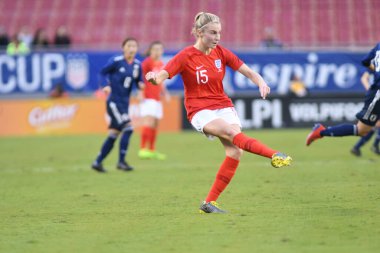 Japonya, İngiltere 'ye karşı Raymond James Stadyumu' nda 5 Mart 2019 'da Tampa Florida' da.