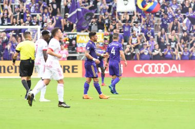 Orlando City, 31 Mart 2018 'de Orlando Florida' daki Exploria Stadyumu 'nda New York Red Bulls' a ev sahipliği yaptı..