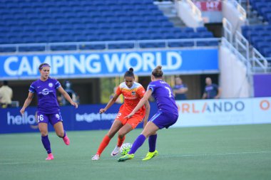 Orlando Pride sunucusu Houston Dash 23 Haziran 2016 'da Orlando Florida' daki Dünya Kampı Stadyumu 'nda..