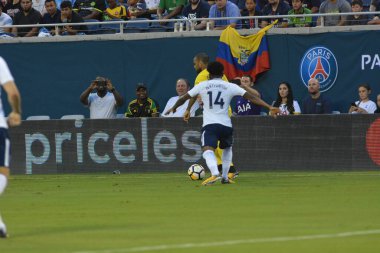 Paris Saint-Germain, Tottenham Hotspur 'a karşı 22 Temmuz 2017' de Orlando Florida 'daki Citrus Bowl' da. 