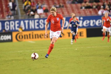 Japonya, İngiltere 'ye karşı Raymond James Stadyumu' nda 5 Mart 2019 'da Tampa Florida' da.  