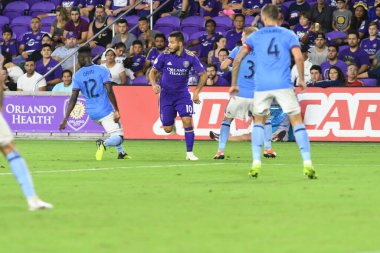 Orlando City 26 Temmuz 2018 'de Florida Exploria Stadyumu' nda NYC FC 'ye ev sahipliği yaptı. Fotoğraf: Marty Jean-Louis