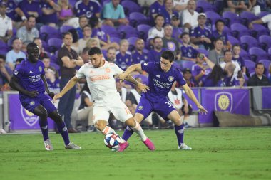 Orlando City, 23 Ağustos 2019 Cuma günü Florida, Orlando 'daki Exploria Stadyumu' nda Atlanta United 'a ev sahipliği yaptı.