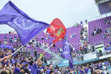 Orlando City 8 Nisan 2018 'de Orlando Florida' daki Exploria Stadyumu 'nda Portland Timbers' a ev sahipliği yaptı..