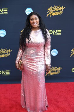 24 Mart 2018 Cumartesi günü Las Vegas 'taki Orleans Resort' ta düzenlenen 33. Yıldız Ödülleri Kırmızı Halı sırasında ünlüler.