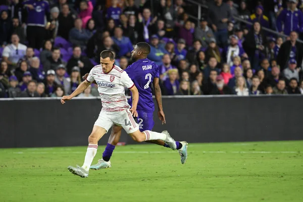 Orlando City Hospeda Real Salt Lake Estádio Exploria Sábado Fevereiro — Fotografia de Stock