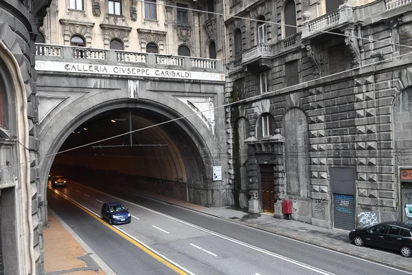 Cenova Talya Nın Güzel Şehrinde Tünel Manzarası — Stok fotoğraf