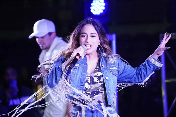 Singer Ally Brooke Post Match Concert Presented Pepsi Стадіоні Exploria — стокове фото