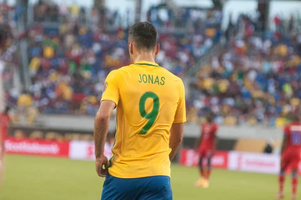 Brazília Szembesül Haitivel Copa America Centenario Alatt Orlando Floridában Camping — Stock Fotó